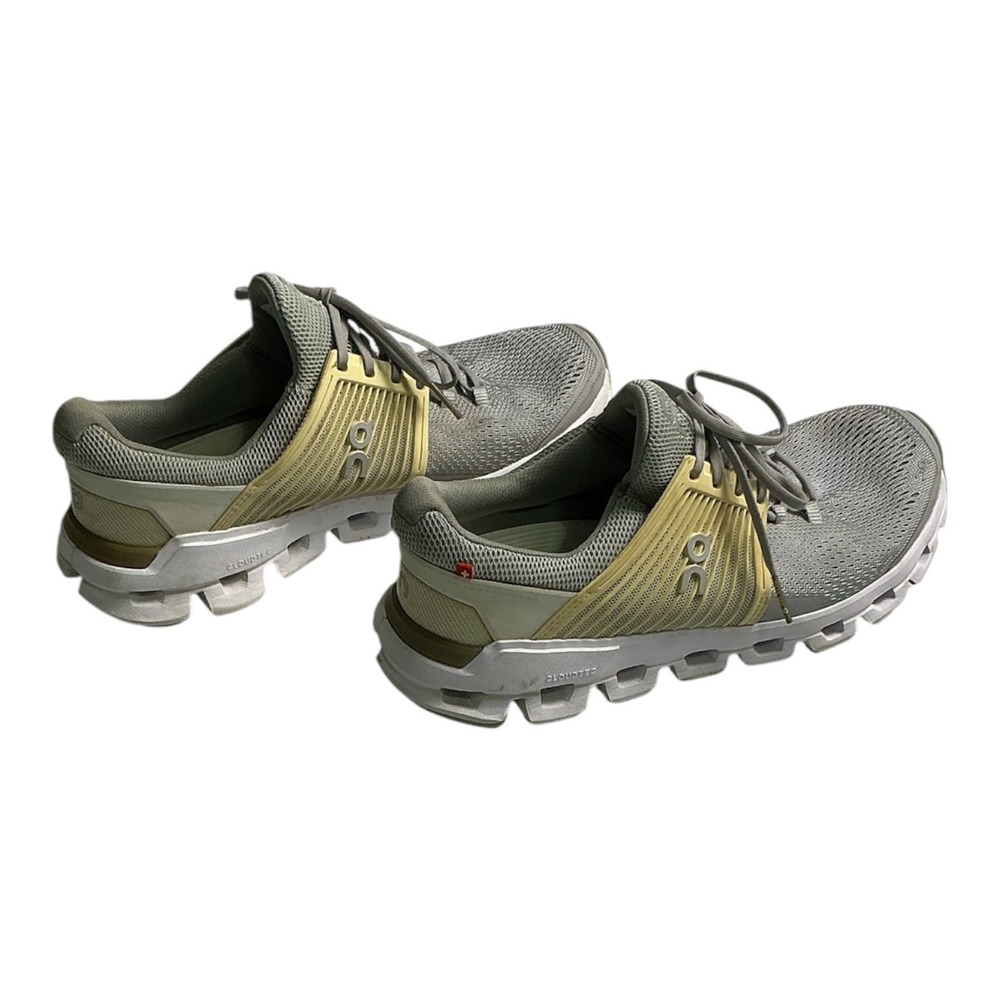 On Running Cloudswift Helion Womens Grey Yellow Mesh Road Running Shoes - Picture 3 of 5